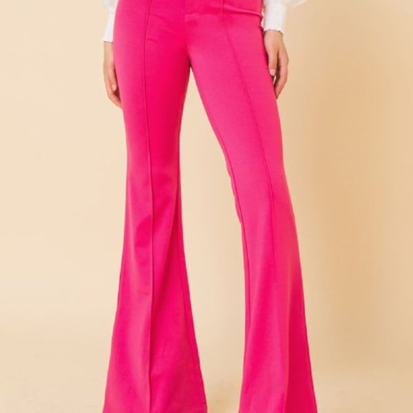 Hight-rise Pinch front Flare Pants - Picture 5 of 8